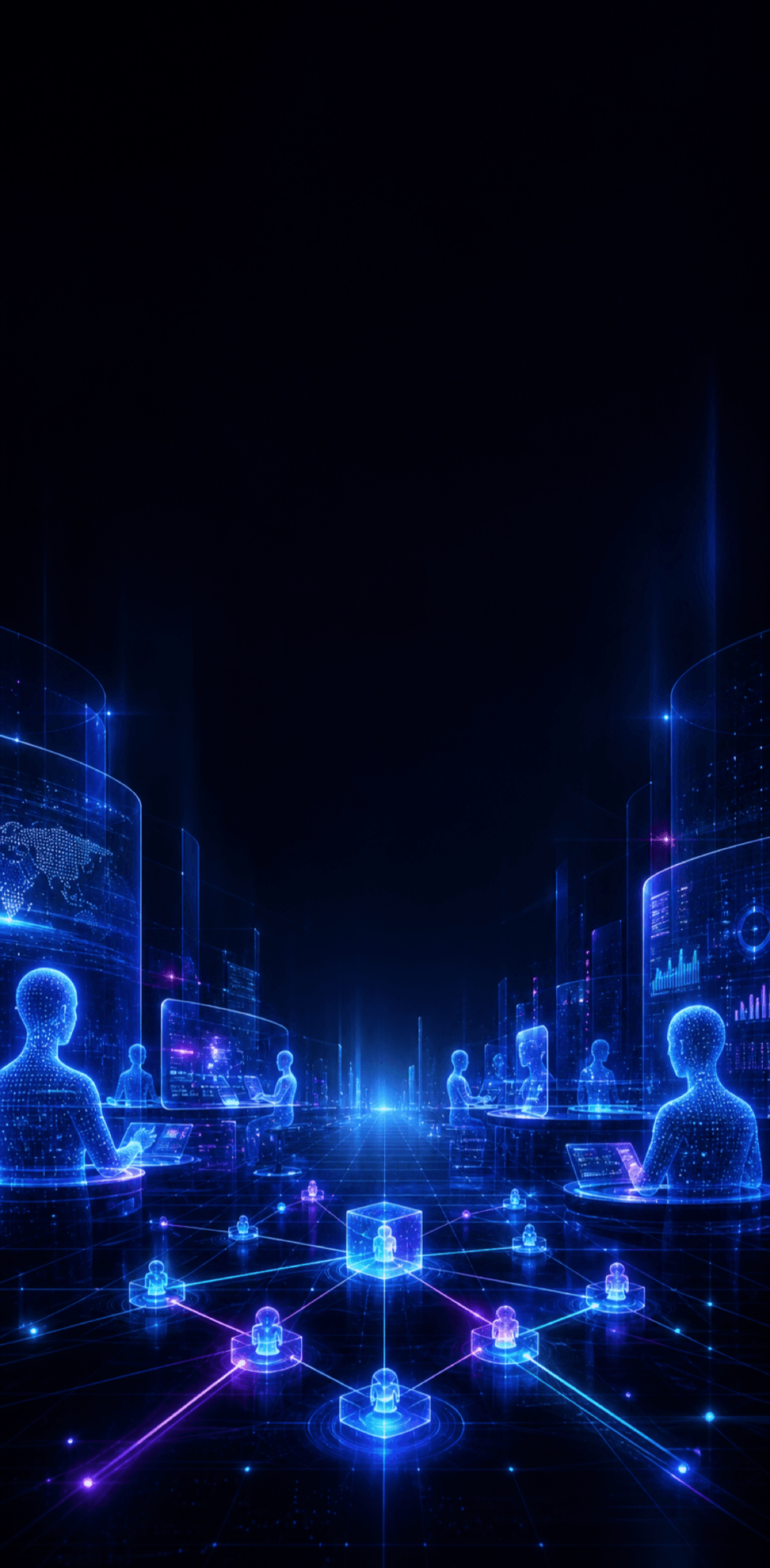 AI数字员工实战营视觉背景